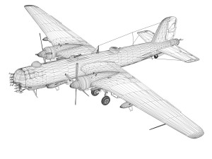 heinkel he 177 a5 greif 5kg 100 3D-Modell
