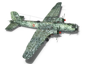 heinkel he-177 a-5 - greif - 6ndn 3D Модель