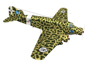 savoia marchetti sm81 pipistrello 3D Модель