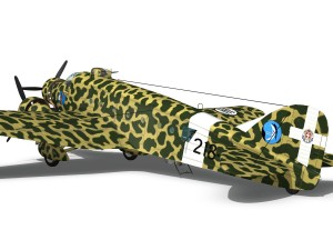 savoia marchetti sm81 pipistrello 3D Модель