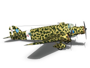 savoia marchetti sm81 pipistrello 3D Модель