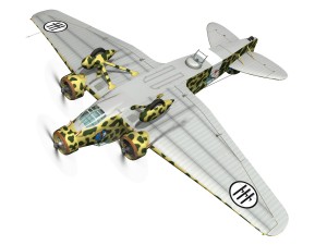 savoia marchetti sm81 pipistrello 3D Модель