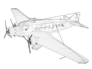savoia marchetti sm81 pipistrello 3D Модель