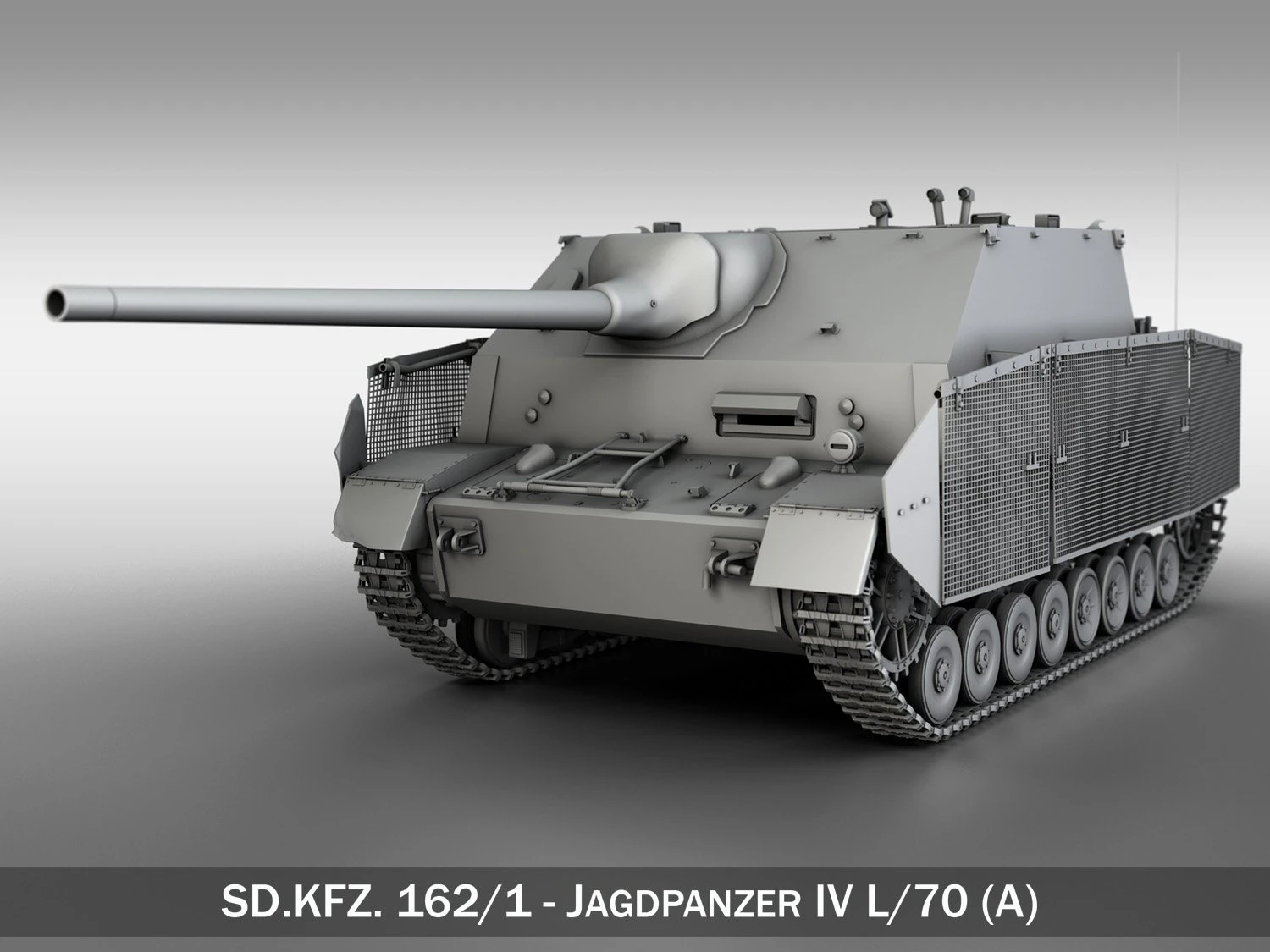 jagdpanzer iv l70 a 3D Model .c4d .max .obj .3ds .fbx .stl .blend 