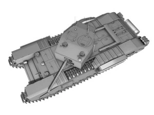 churchill infantry tank mkiii 3D Model
