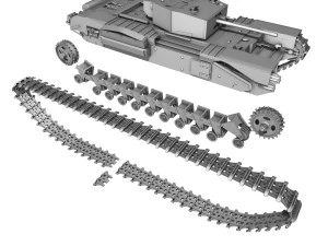 churchill infantry tank mkiii 3D Model