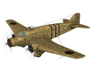 savoiamarchetti sm81 spanish civil war Modello 3D