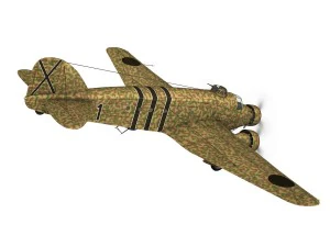 サヴォイアマルケッティ sm81 スペイン内戦 3Dモデル