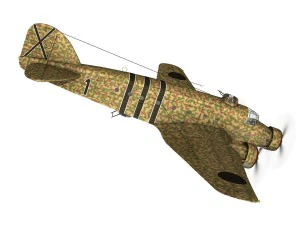 サヴォイアマルケッティ sm81 スペイン内戦 3Dモデル