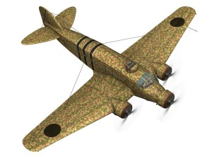 サヴォイアマルケッティ sm81 スペイン内戦 3Dモデル