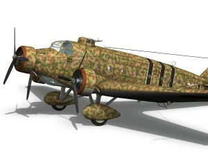 サヴォイアマルケッティ sm81 スペイン内戦 3Dモデル