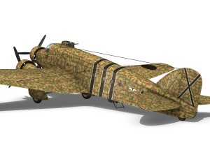 savoiamarchetti sm81 spanish civil war Modello 3D