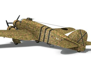 サヴォイアマルケッティ sm81 スペイン内戦 3Dモデル