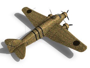 savoiamarchetti sm81 spanish civil war Modello 3D