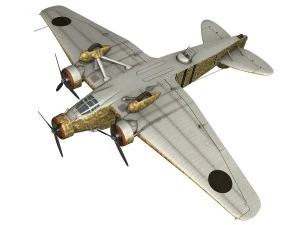 サヴォイアマルケッティ sm81 スペイン内戦 3Dモデル