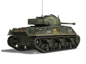 sherman mk vc firefly - dopo voi Modelo 3D