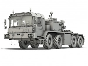 faun stl56 heavy tank transporter Modello 3D