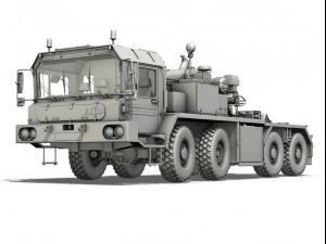 faun stl56 heavy tank transporter 3D Model