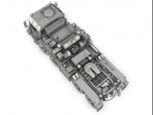 faun stl56 heavy tank transporter 3D Model