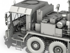 faun stl56 heavy tank transporter Modello 3D