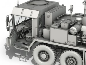 faun stl56 heavy tank transporter 3D Model