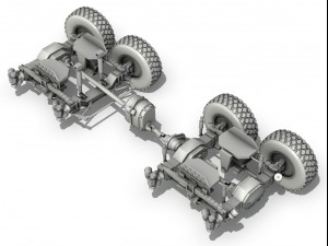faun stl56 heavy tank transporter Modello 3D