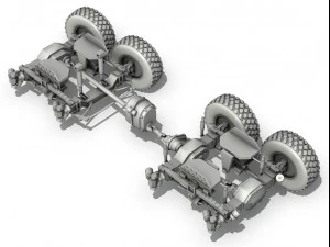 faun stl56 heavy tank transporter 3D Model