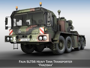 faun stl56 tank transporter 3D Model
