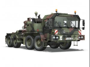 faun stl56 tank transporter 3D Model