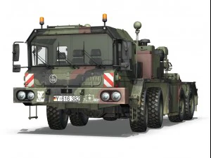 faun stl56 tank transporter 3D Model