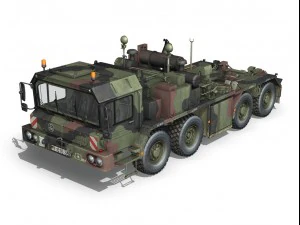 faun stl56 tank transporter 3D Model