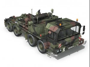 faun stl56 tank transporter 3D Model