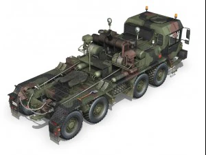faun stl56 tank transporter 3D Model