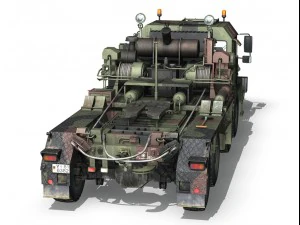 faun stl56 tank transporter 3D Model