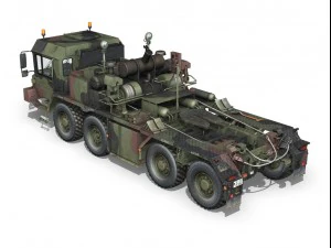 faun stl56 tank transporter 3D Model