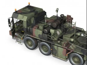 faun stl56 tank transporter 3D Model