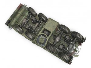 faun stl56 tank transporter 3D Model