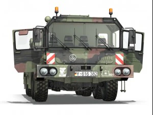 faun stl56 tank transporter 3D Model
