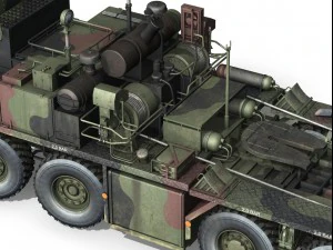 faun stl56 tank transporter 3D Model