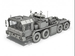 faun stl56 tank transporter 3D मॉडल