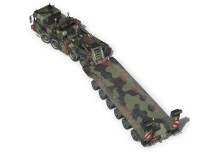 faun stl56 tractor with 52 ton semitrailer 3D-Modell