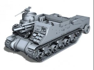 m7 priest howitzer motor carriage 3D Model