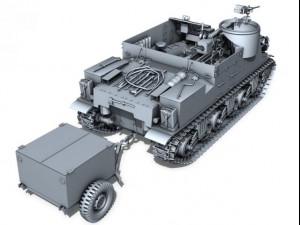 m7 priest howitzer motor carriage 3D Model