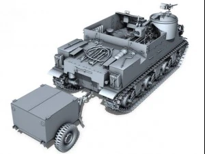 m7 priest howitzer motor carriage 3D Model