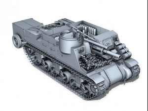m7 priest howitzer motor carriage 3D Model