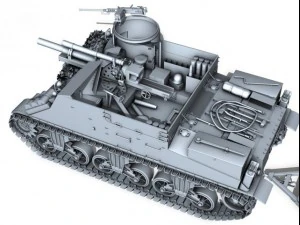 m7 priest howitzer motor carriage 3D Model