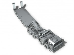 faun stl56 tractor with 52 ton semitrailer 3D 模型