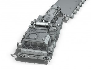 faun stl56 tractor with 52 ton semitrailer 3D 模型