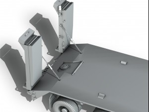 faun stl56 tractor with 52 ton semitrailer 3D 模型