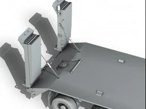faun stl56 tractor with 52 ton semitrailer 3D Model